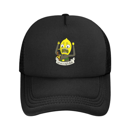 Adult Cartoon Lemongrab Trucker Cap Mesh Baseball Caps