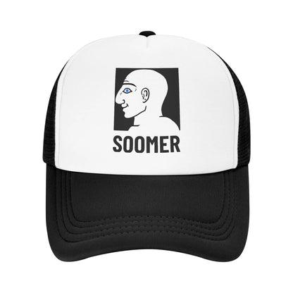 Funny Wojak Meme Boomer Trucker Hat Mesh Baseball Caps