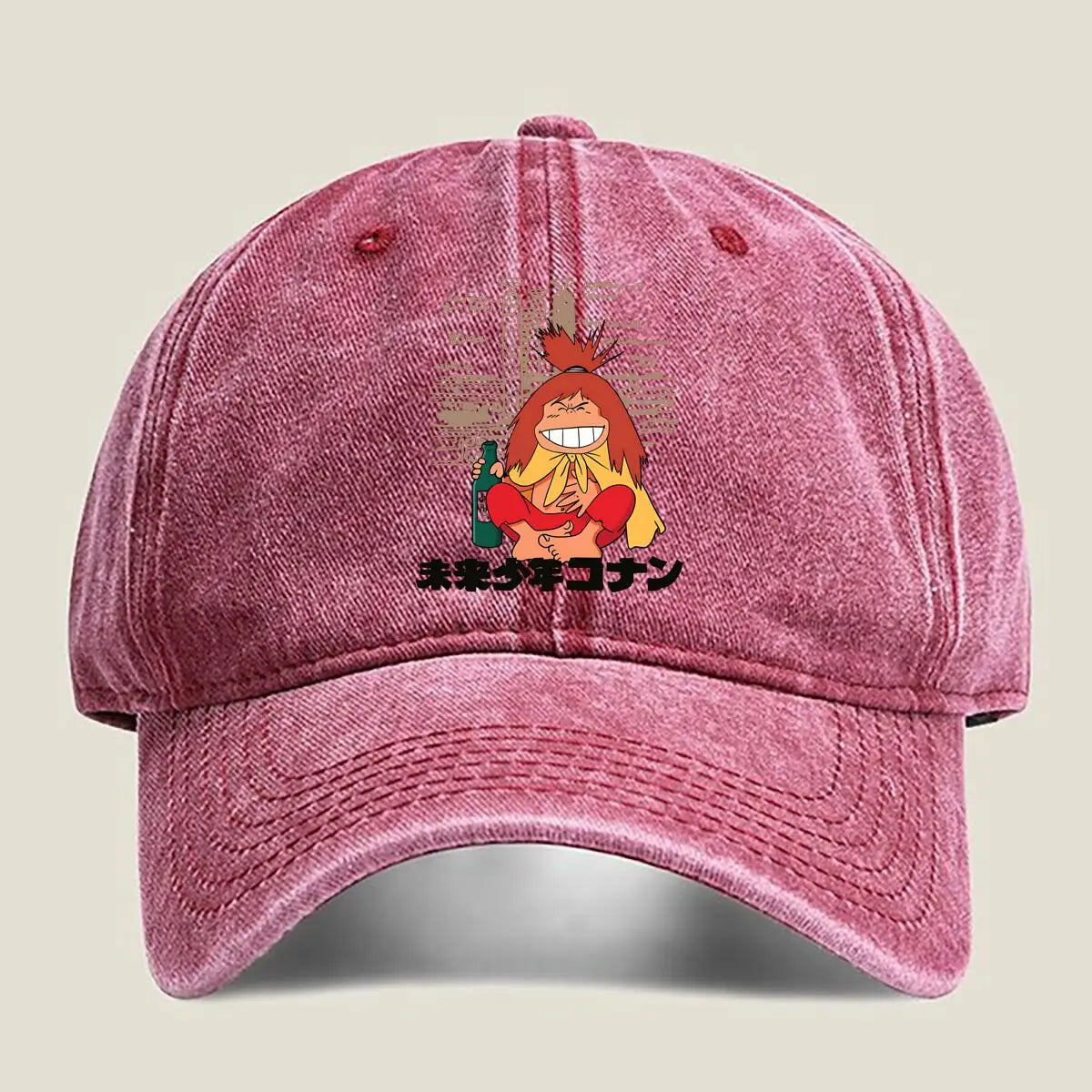 Future Boy Conan Anime - Inspired, 'Future Boy Conan' Manga Design Washed Baseball Cap