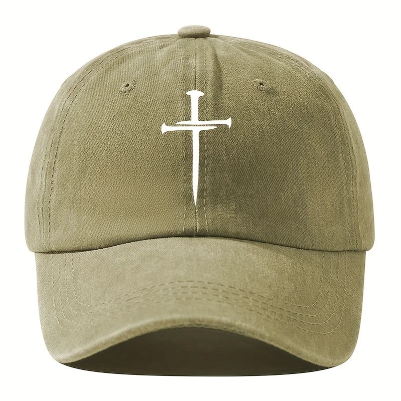 Retro Washed Cross Baseball Cap