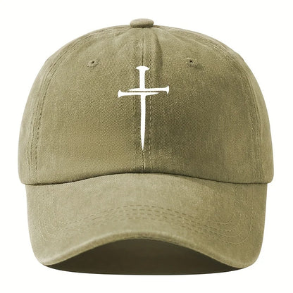 Retro Washed Cross Baseball Cap