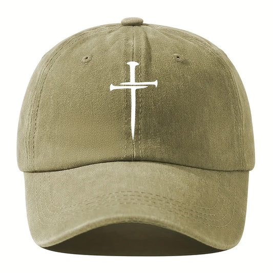 Retro Washed Cross Baseball Cap