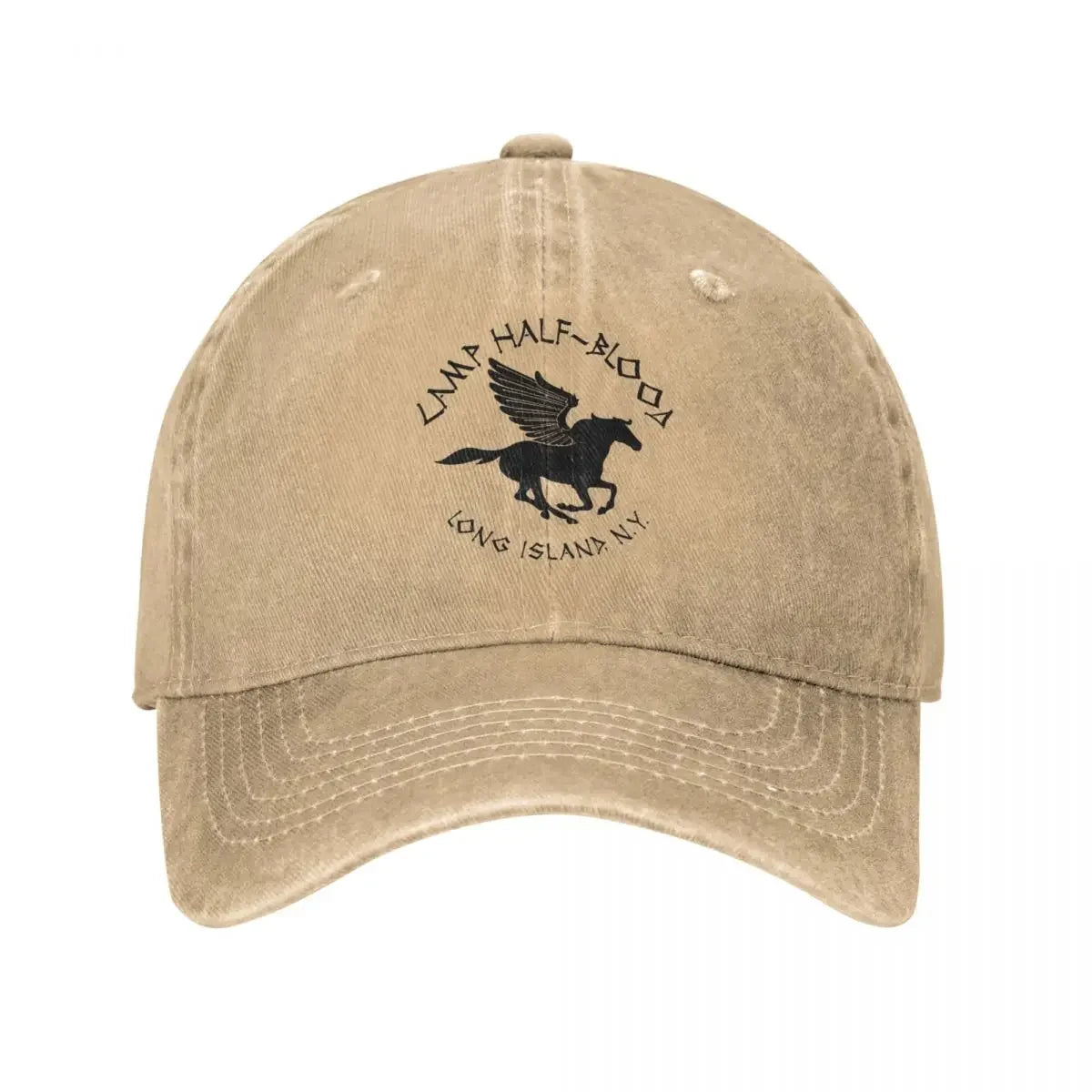 Camp Half-Blood Percy Jackson Men Women Baseball Cap Distressed Denim Hats Cap Retro