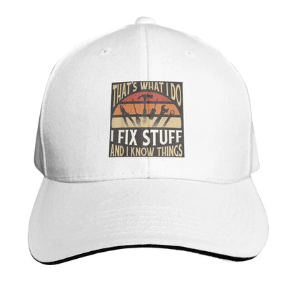 That's What I Do I Fix Stuff And I Know Things Cap Fashion Casual Baseball Caps