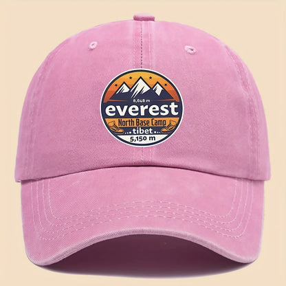 Baseball Cap Featuring "Everest North Base Camp 5, 150 Meters"