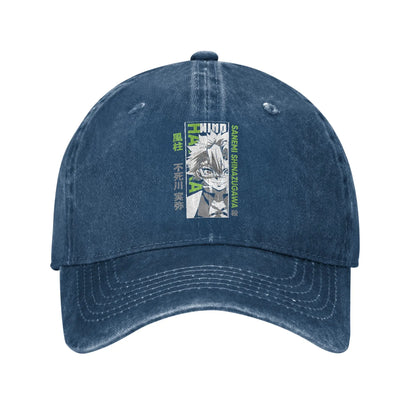 Pure Color Dad Hats Sanemi Baseball Caps Demon Slayer