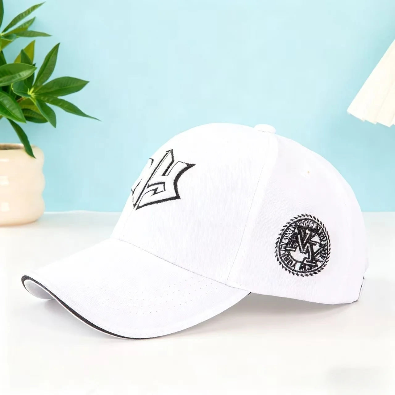 Classic New York Baseball Cap White - Unisex Dad Cap