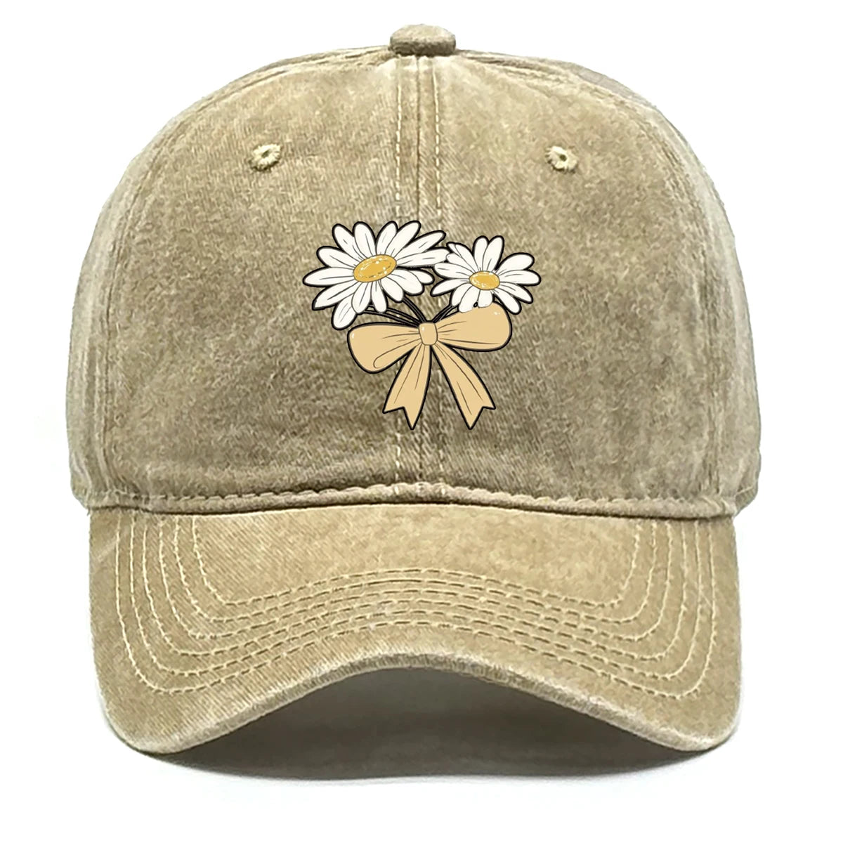 Flower Print Snapback Baseball Cap Flower Hat