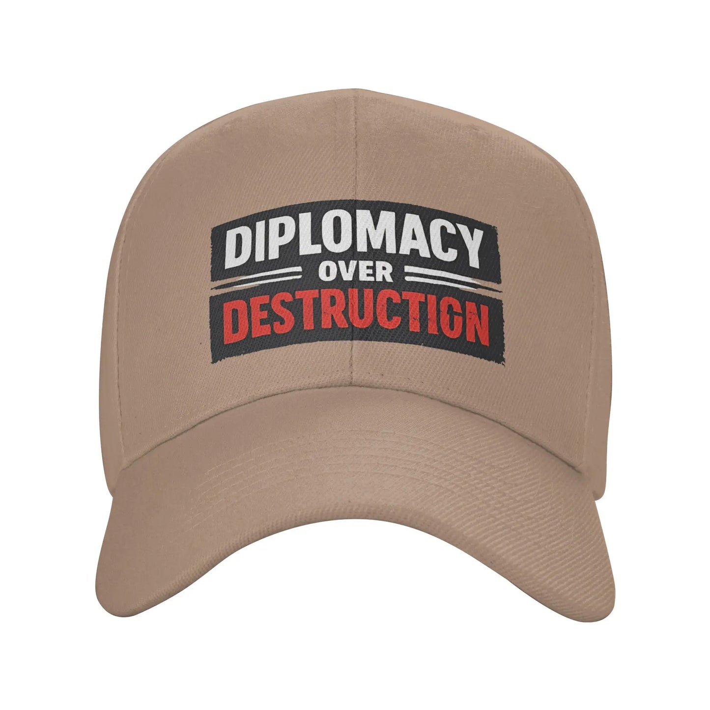 Diplomacy Over Destruction No War With Iran Stop War Baseball Cap