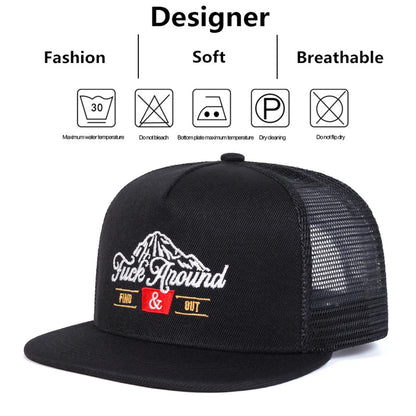 Unisex ANOUND Letter Embroidery Hip-hop Snapback Caps