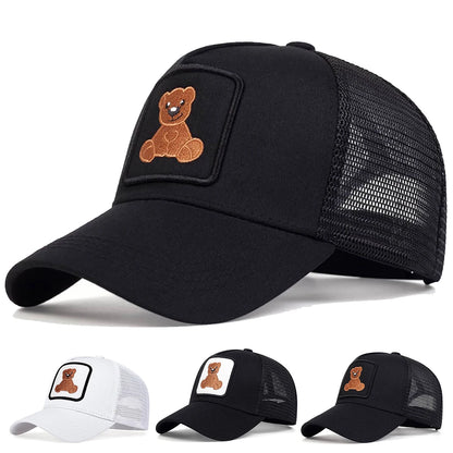 Little Bear Embroidery Baseball Cap