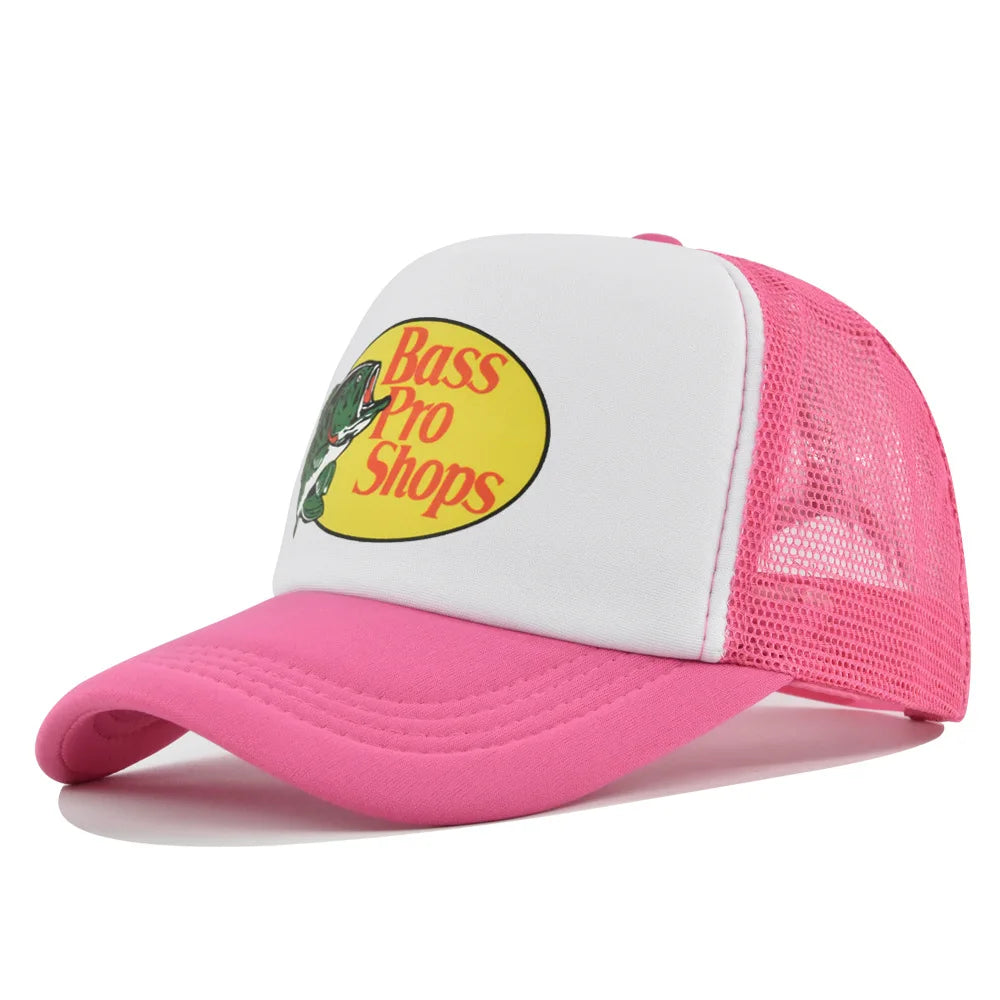 Bass Football Mesh Baseball Cap