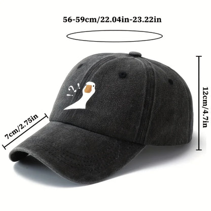 Cute Duck Pattern Printed Baseball Hat