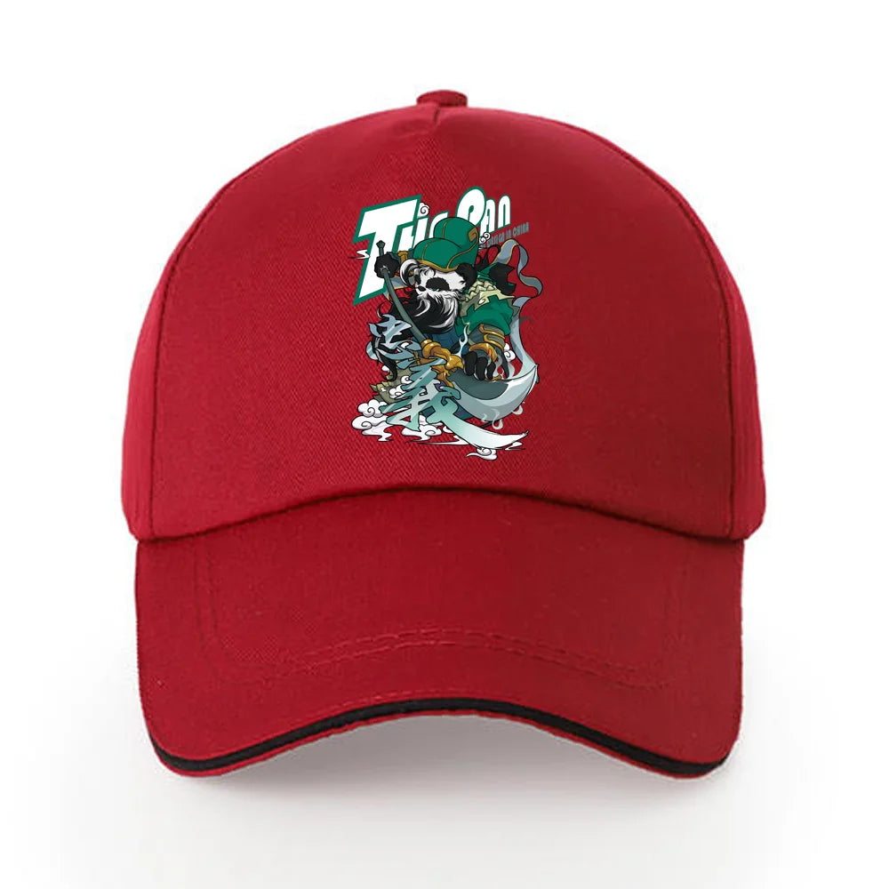 Summer Baseball Cap Solid Cotton Sun Hat Samurai Print
