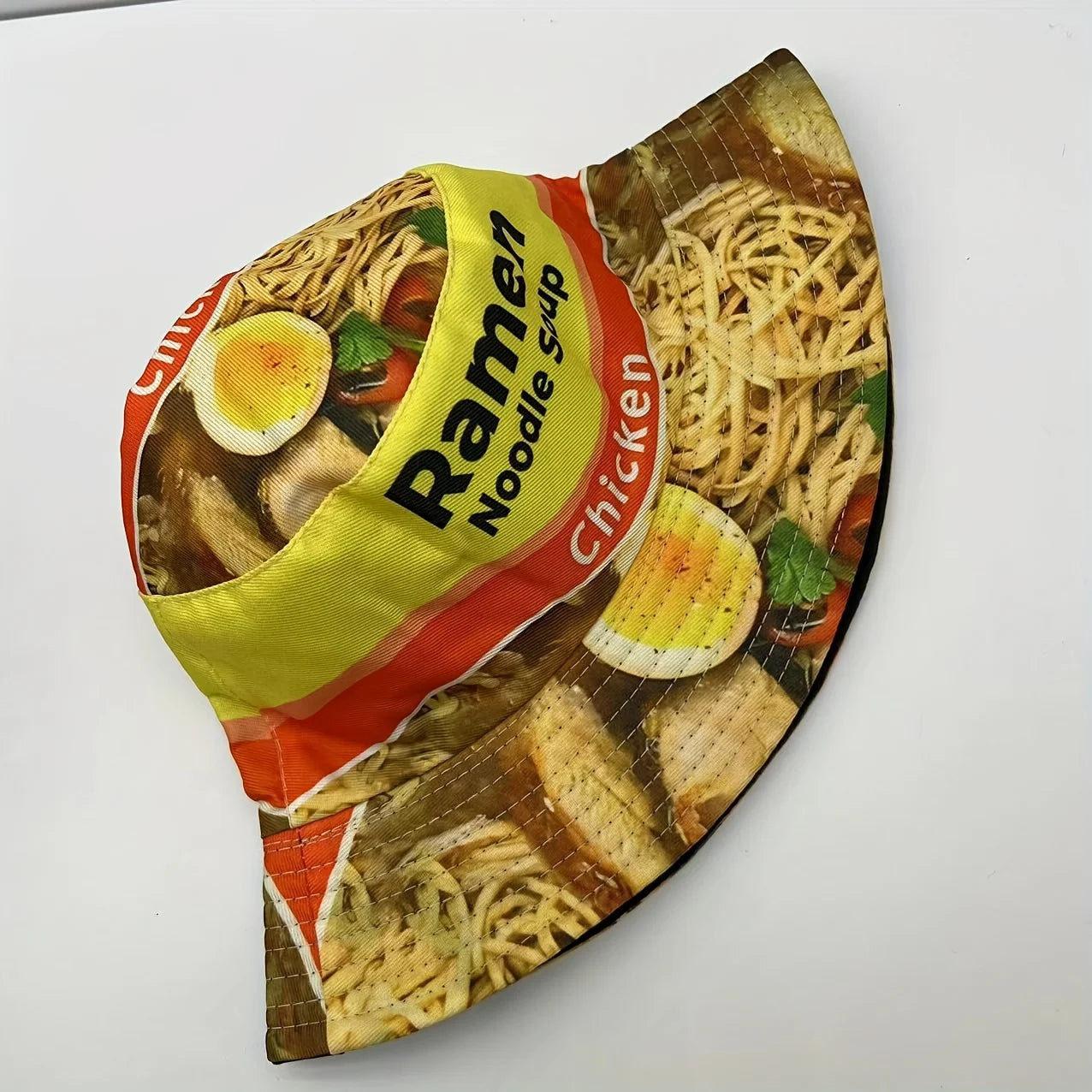 New Lamian Noodles Soup Printed Fisherman's Hat Bucket Hat