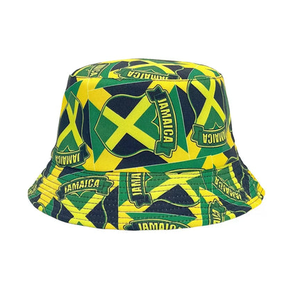 Flag Print Cheer Hat Bucket Hat