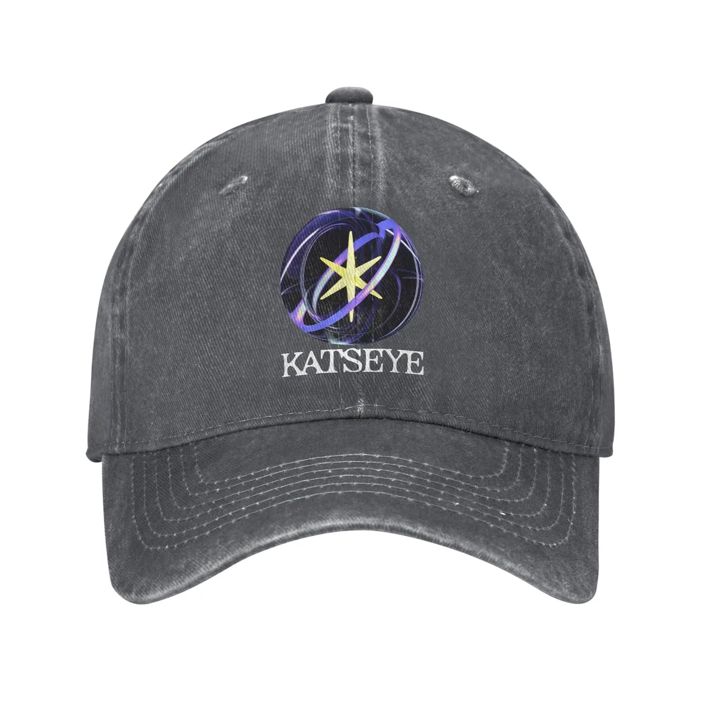 Washed Baseball Cap Katseye Cover Logo Summer Hip Hop Hats For Female Male
