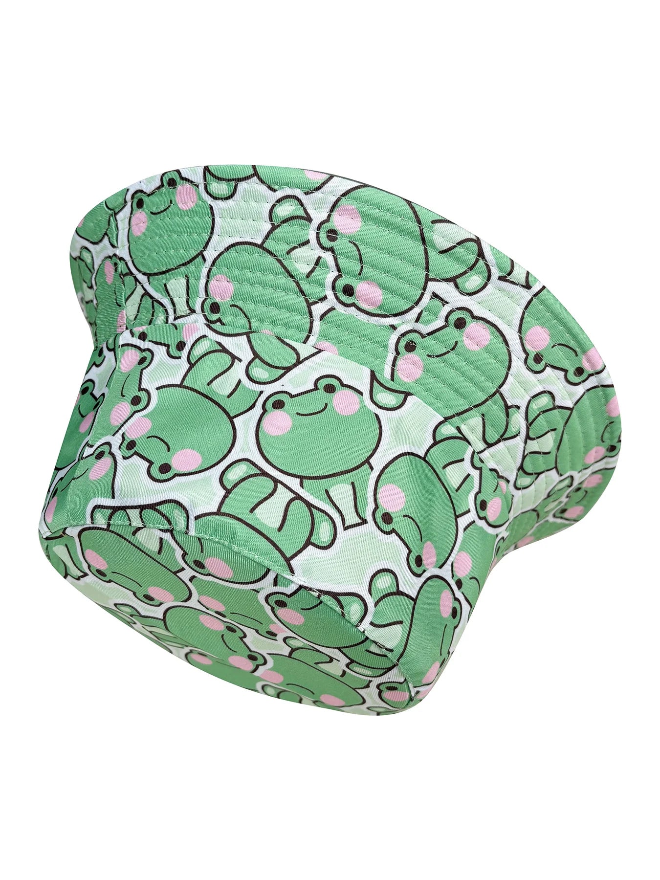Cartoon-Style Playful Frog Bucket Hat