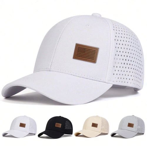 Unisex American Flag Label Baseball Net