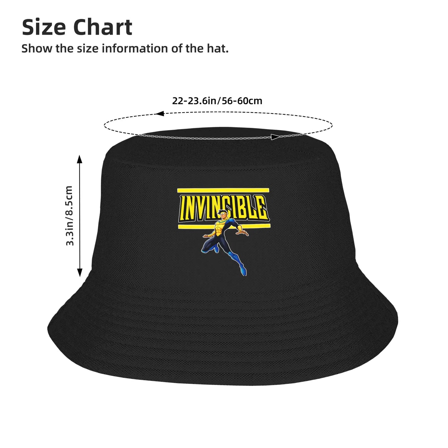 Beach Hatwear Invincible Hero Animated Accessories Bucket Hats