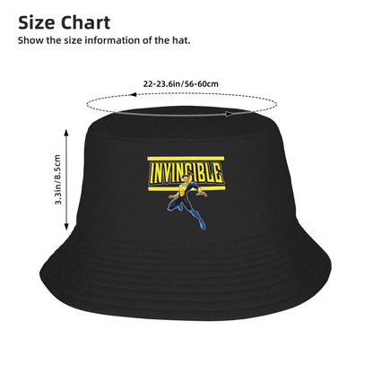 Beach Hatwear Invincible Hero Animated Accessories Bucket Hats