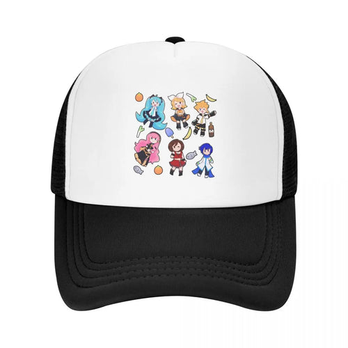 Vocaloid Chibi Chaos! Miku Cap Fashion Mesh Baseball Caps