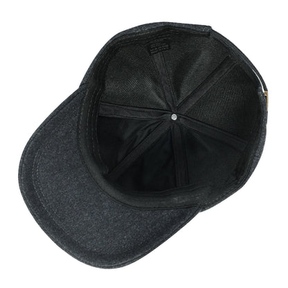 Wool Tweed Baseball Cap Casual Style Soft Unstructured Hat