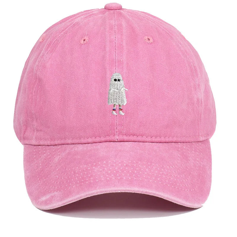 Halloween Ghost Embroidered Baseball Hat