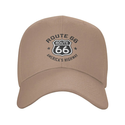 Routes 66 100th Anniversary The Mother Road  Golf Hat Merch Vintage Baseball Cap