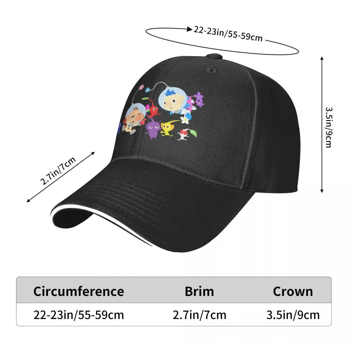 New Gaming Pikmin Game Sunprotection Cap Baseball Hat