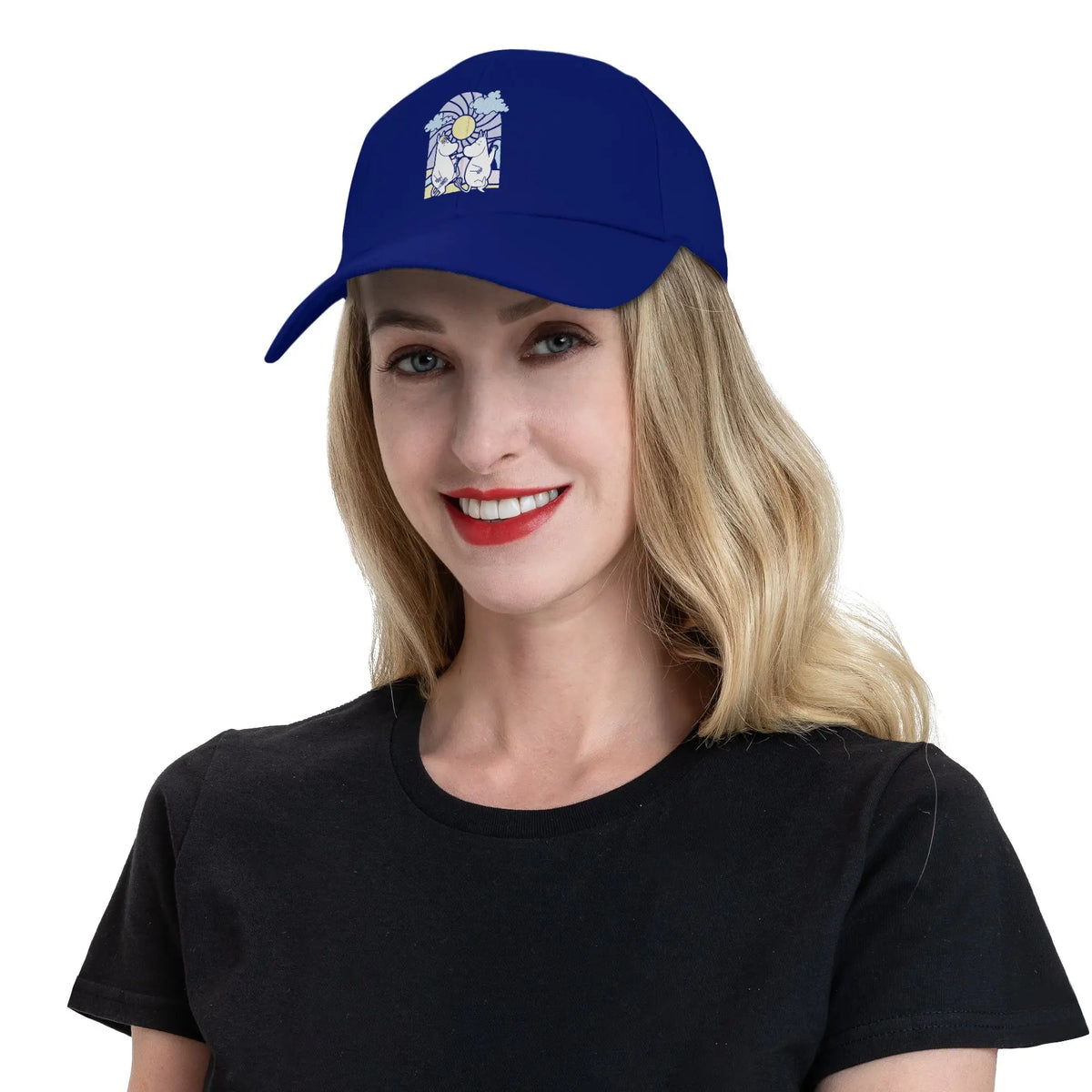 Moomings Life in Moominvalley Stained Glass Style Baseball Cap