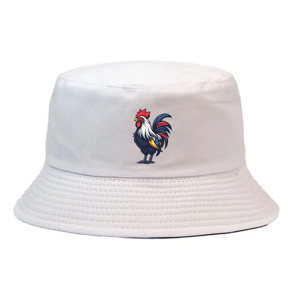 Rugby Coq Mascotte France Bob Chapeau Man Woman Reversible Bucket Hat