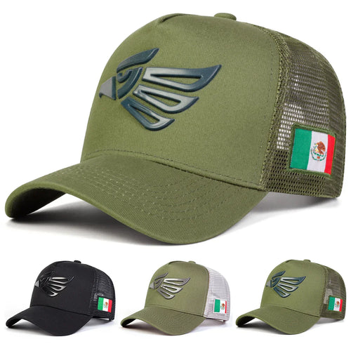 Unisex Mexican Eagle Label Baseball Net Cap