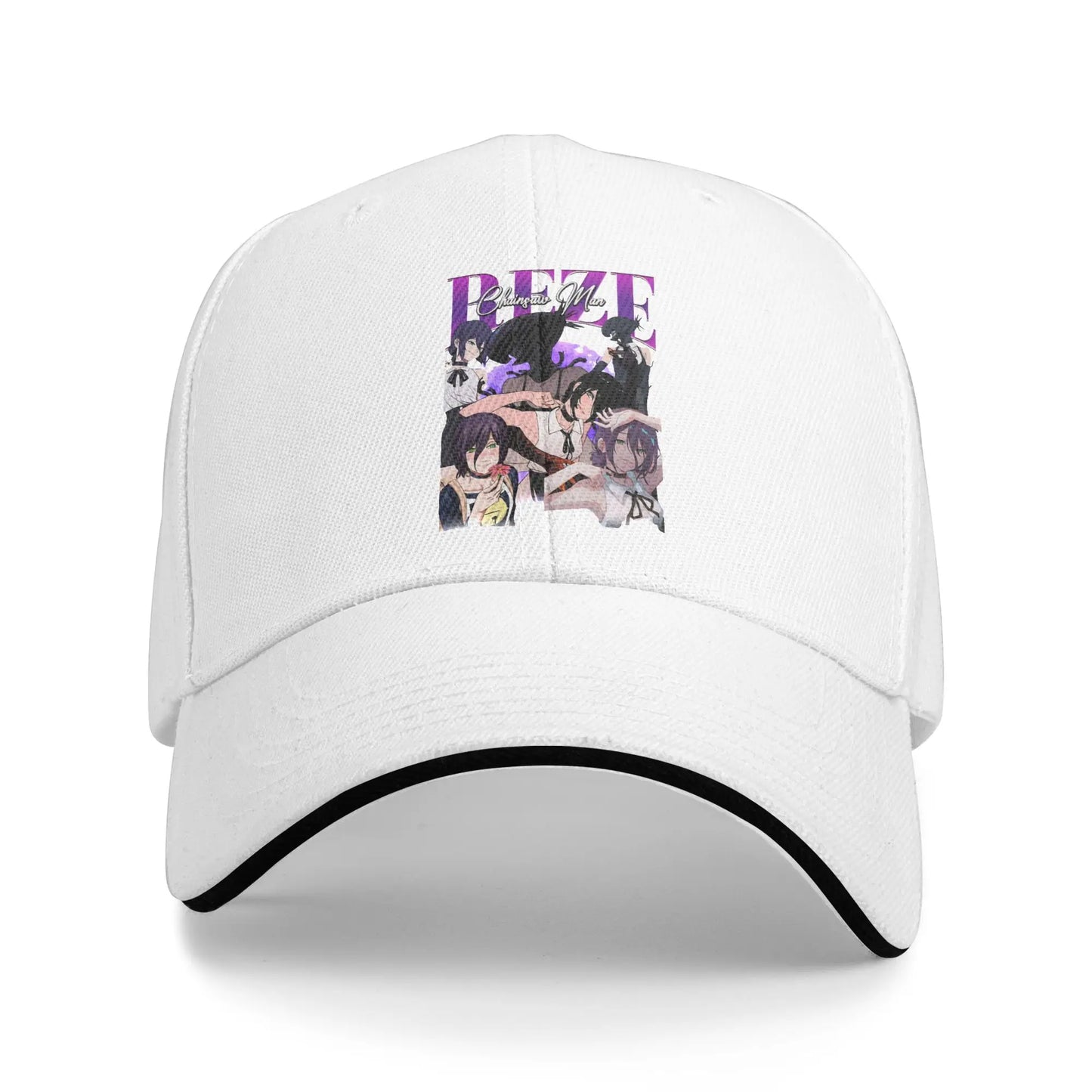 Reze Chainsaw Man Baseball Cap Fashion Anime Sandwich Cap Men Women