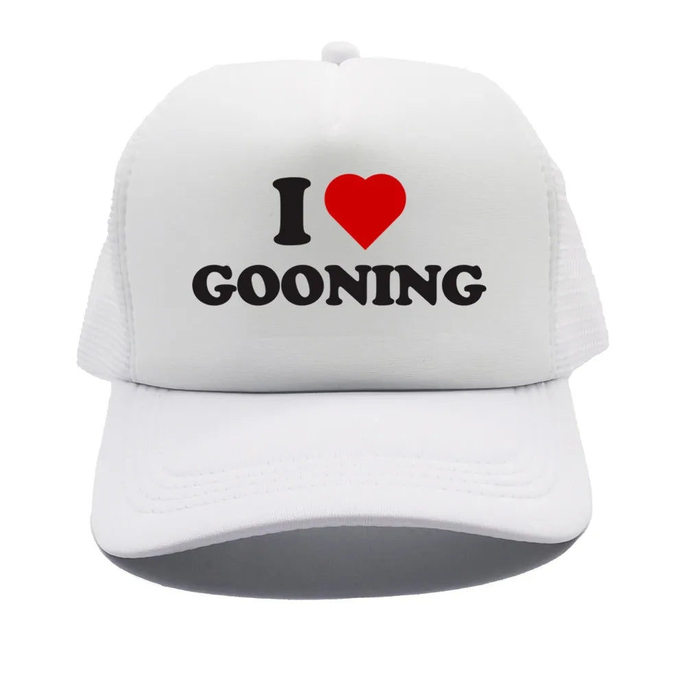 Funny I Love Gooning Baseball Caps Cool Summer Men Mesh Net Hat