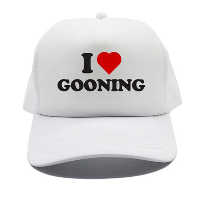 Funny I Love Gooning Baseball Caps Cool Summer Men Mesh Net Hat