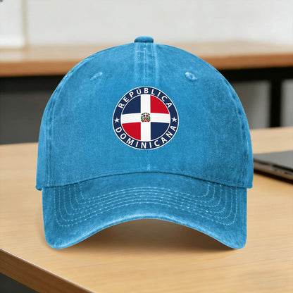 Dominican Republic República Flag Flag Coat Of Arms Baseball Cap