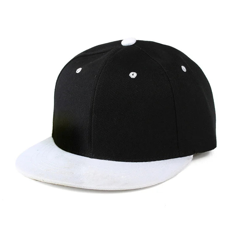 Fashion Solid Snapback Cap Flat Peak Hip Hop Hats Men Women