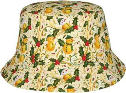 Funny Christmas Hat Happy New Year Bucket Hats