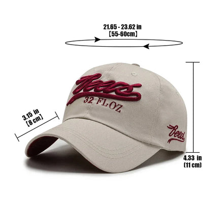 New Fashion Outdoor Sport Baseball Cap Unisex Men and Women Universal Letter 3D