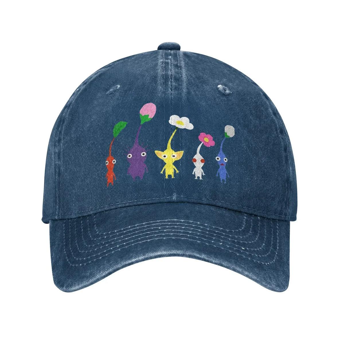 Cute Pikmin Pattern Print Cap For Men Women Cotton Anime Cartoon Lerisure Wear Baseball Cap