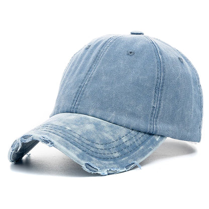 New Unisex Washed Cotton Cap High Quality Denim