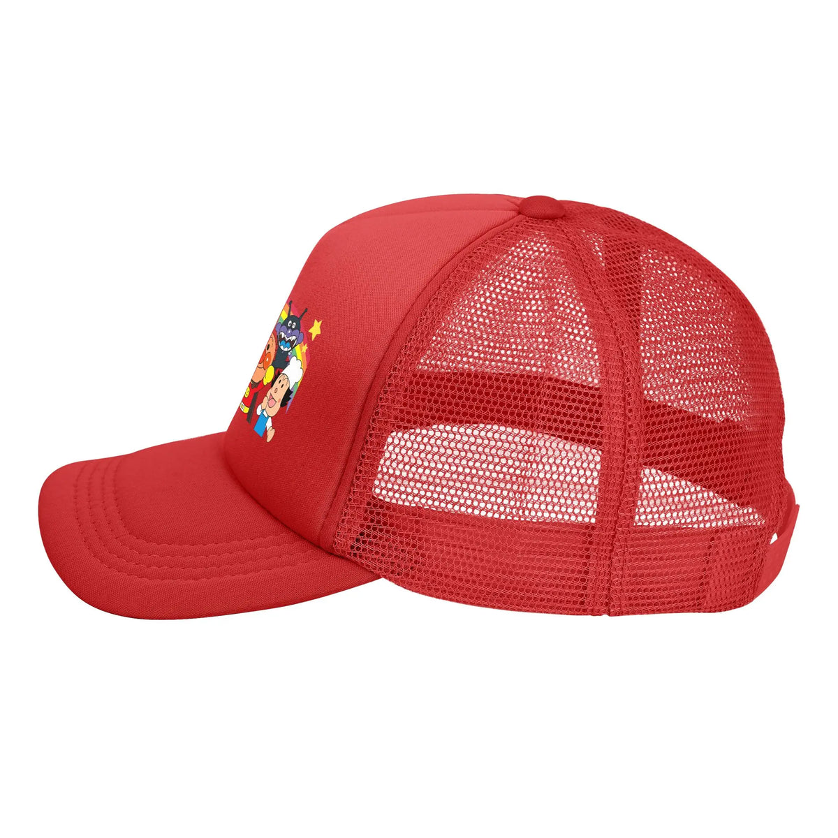 Adult A-Anpanmans Anime Trucker Hats Mesh Baseball Caps