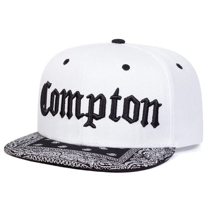 Unisex COMPTON Letter Embroidery Hip-hop Hats