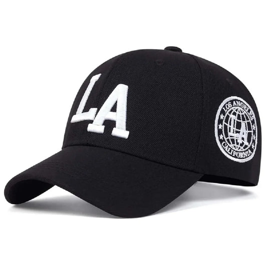 Unisex LA Letter Embroidery Baseball Caps For Men Women