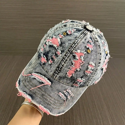 Fashion Retro Washed Denim Baseball Cap