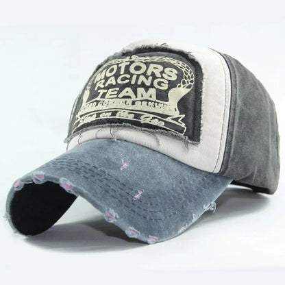 MOTOS Fashion Patchwork Color Washed Denim Baseball Cap