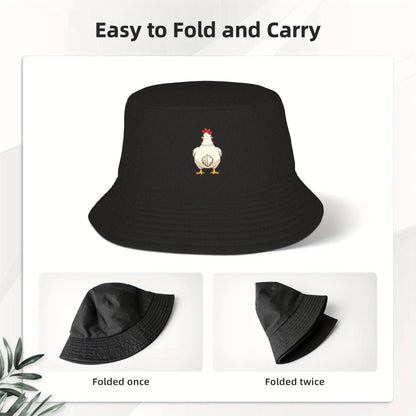 Rooster Print Fisherman Hat Is Comfortable And Versatile