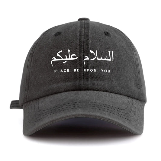 Peace be upon you Print Washed Baseball Cap For Adults