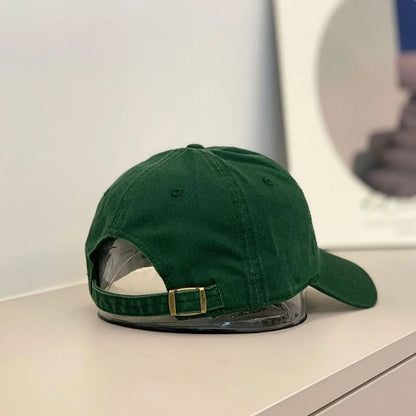 Korean INS Letter Embroidered Cotton Baseball Cap